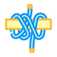 rolling hitch nautical knot color icon illustration vector