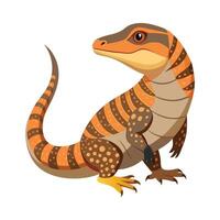 Charming Design of PeachThroated Monitor vector