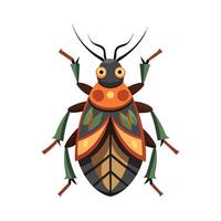 Charming Sowbug Character Digital Art vector