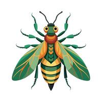 Omocestus Viridulus Artistic Design vector