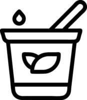 Yogurt Cup Design with Fun, Playful Elements and Bright Colors vector