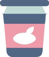 Abstract Yogurt Design with Creative, Fluid Forms vector