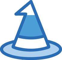 Hand-Drawn Wizards Hat Design with Intricate Magical Symbols vector