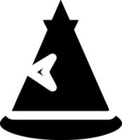 Minimalist Wizards Hat Design with Simple Lines and Subtle Details vector
