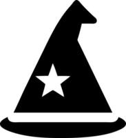 Classic Wizards Hat Design with Pointed Tip and Starry Patterns vector