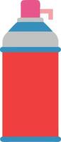 Flat Spray Paint Can Design with Modern Color Blocking and Smooth Gradients vector