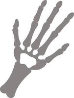 Minimalist Skeleton Hand Design with Clean Lines and Simple Shapes vector