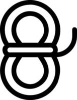 Minimalist Rope Design with Clean Lines and Subtle Texture vector