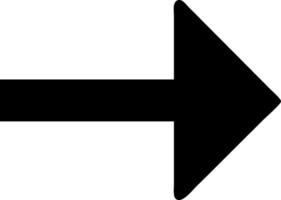 Elegant Right Arrow Design with Smooth Curves and Polished Finish vector