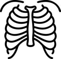 Dynamic Rib Cage Design with 3D Layers and Intricate Depth vector