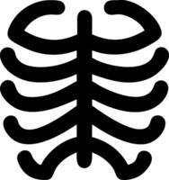 Modern Rib Cage Design with Abstract Art Influence and Fluid Forms vector