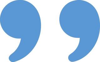 Bold Quotation Marks Design with Thick, Geometric Shapes and Sharp Edges vector