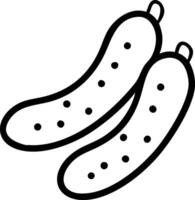 Fresh and Zesty Pickled Gherkins Design with Crisp Visuals vector