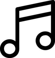 Elegant Musical Note Design with Fluid Curves and Smooth Lines vector