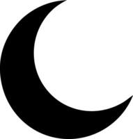 Luminous Moon Design with Starry Night Backdrop vector