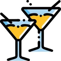Modern Martini Glass with Geometric Angles and Sharp Edges vector