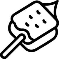 Retro S'more Design with Bold, Classic Components vector