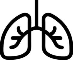 Hand-Drawn Lungs Design with Fine Line Art and Precision vector