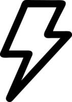 Artistic Lightning Bolt with Intricate Patterns and Details vector