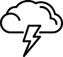 Dynamic Lightning Bolt with Bold, Jagged Edges vector