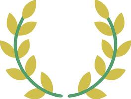 Nature-Inspired Laurel Design with Soft, Flowing Lines vector