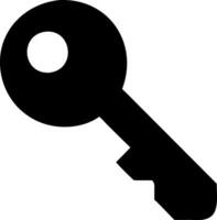 Key with Bold, Abstract Shape and Minimalist Aesthetic vector