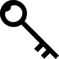 Decorative Key with Floral Carvings and Ornate Handle vector