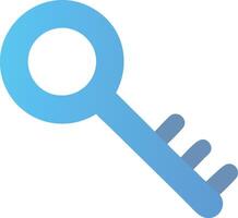 Elegant Brass Key with Intricate Detailing vector