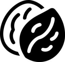 Elegant Walnut Design with Minimalist Linework vector