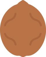 Cracked Walnut with the Inner Nut Visible vector