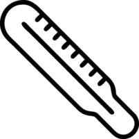 Digital Thermometer with Temperature Range Indicator vector