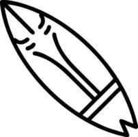 Sleek Modern Surfboard with Clean, Glossy Finish vector