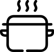 Minimalist Steaming Pot with Clean Lines vector