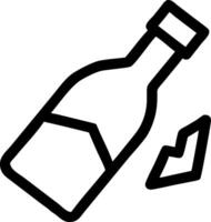 Abstract Broken Bottle with Sharp Geometry vector