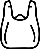Practical Plastic Bag Design with Easy Handles vector