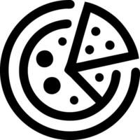 Elegant Pizza Design with Thin Crust vector