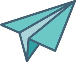 Minimalist Paper Plane Model vector