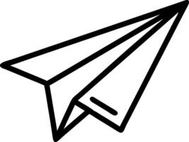 Modern Paper Plane with Sharp Edges vector