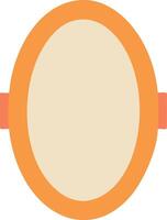 Elegant Vintage Mirror with Carved Details vector