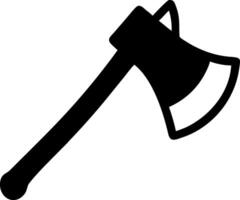 Traditional Logging Axe Design vector