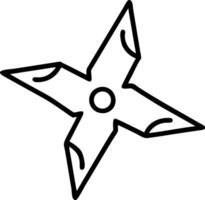 Stylish and Functional Ninja Star Concept vector