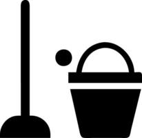 Compact and Space-Saving Mop Concept vector