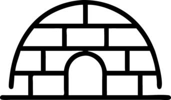 Modern Ice Igloo with Geometric Shapes vector