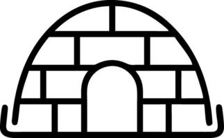 Bold and Stylish Igloo Structure Illustration vector