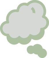Artistic Smoke Cloud with Gradient Effects vector