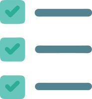 Organized Check-List with Neat Sections vector