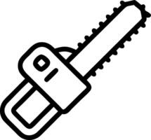 Hand-Drawn Chainsaw with Motion Effect vector