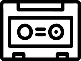 80s-Inspired Cassette Player Sketch vector