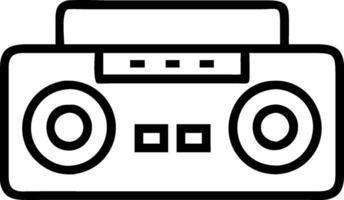 Minimalist Cassette Player Concept vector