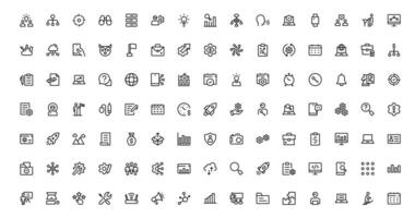 Perfect Tech and Development Symbols Set. Minimal, Icons for Professionals vector